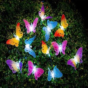 Berocia Butterfly Solar String Lights Outdoor Garden