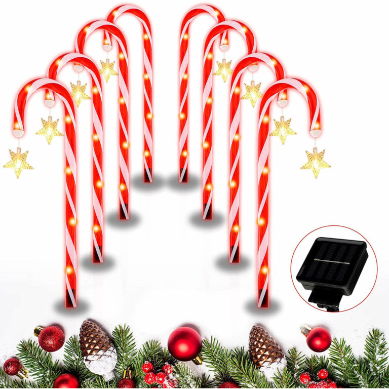 Best Candy Cane Solar Lights for 2024 - Festive Lights in Candy Cane ...